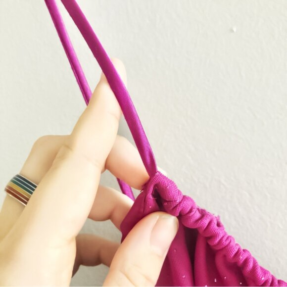 Le Chateau Pink and Purple Split Slip Maxi Dress Size XL - Picture 5 of 7